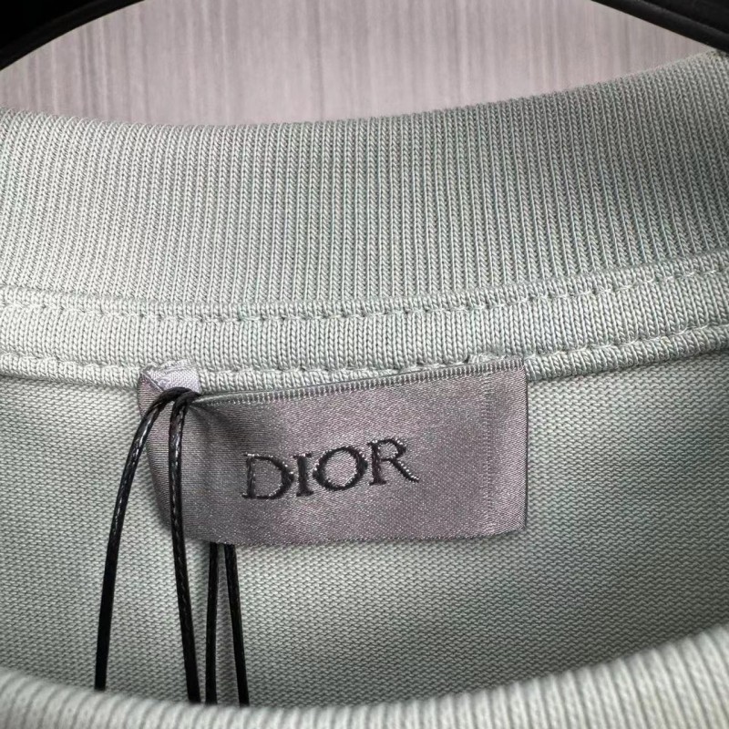 D*0r flocked letter print short sleeve