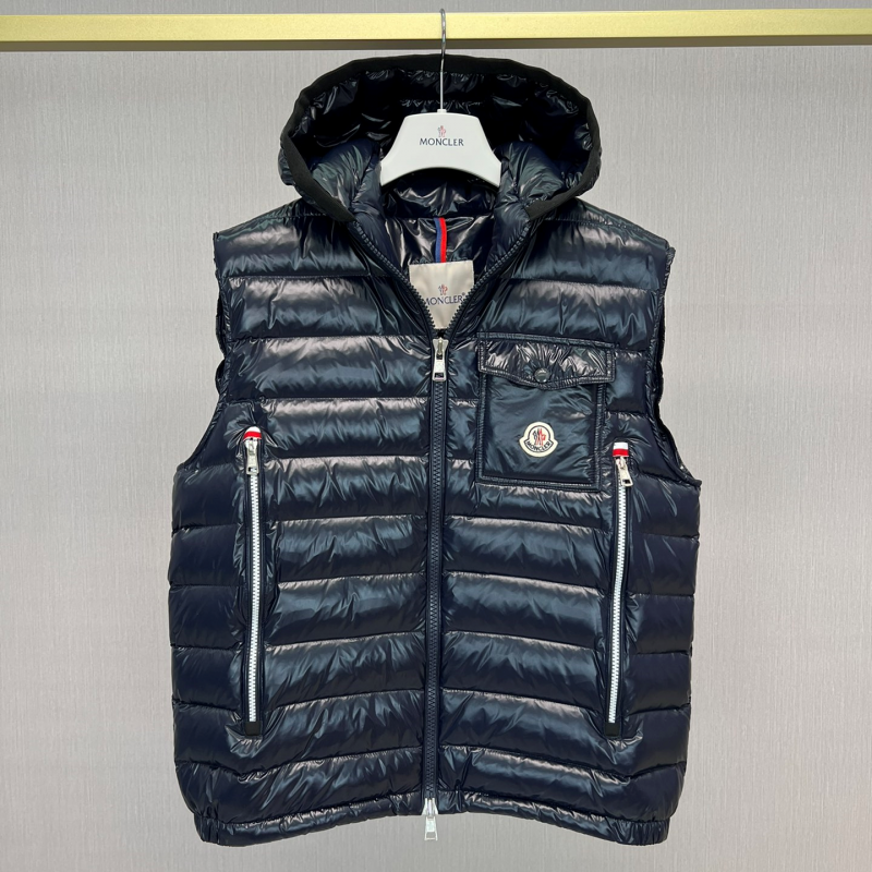 Moncler Early Fall Ragot Series Breathable Hooded Vest Jacket