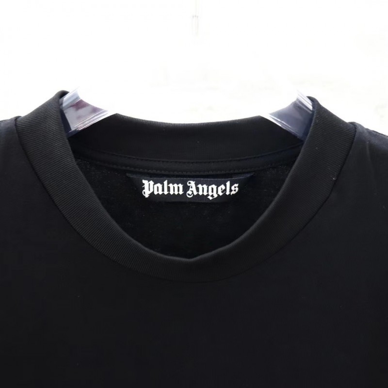 palm Angels lettering spray-painted short-sleeves