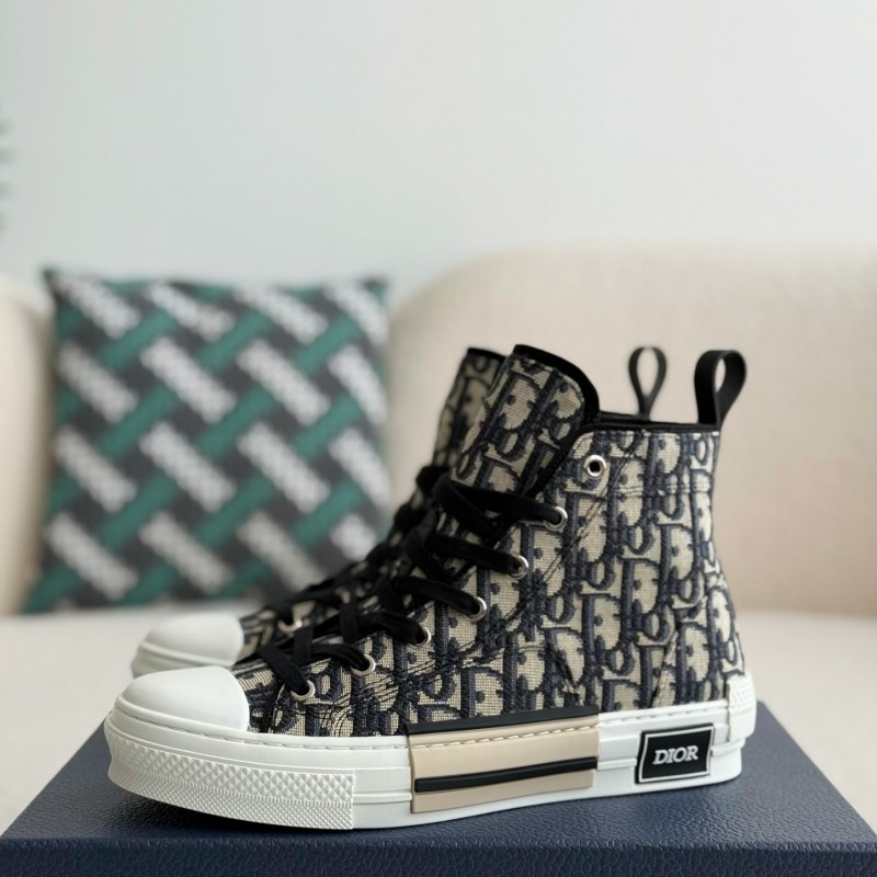 D*0r B23 logo print high top sneakers