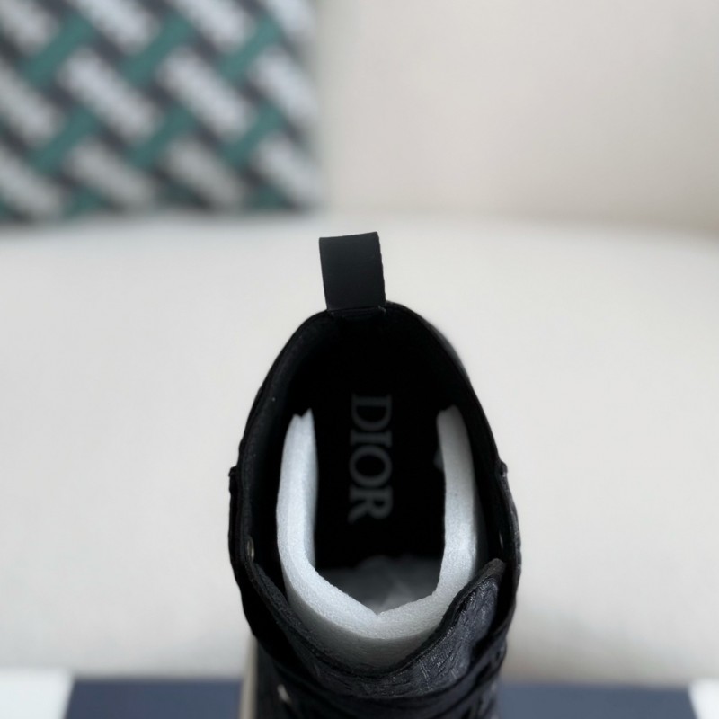 D*0r B23 logo print high top sneakers