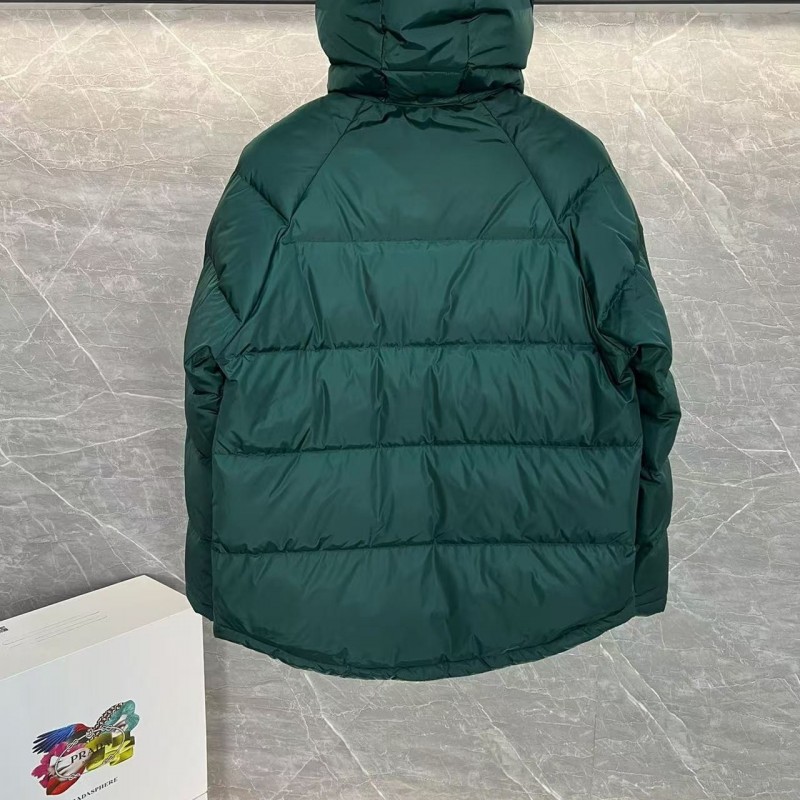 Pra*a RE-Nylon down jacket with detachable hood