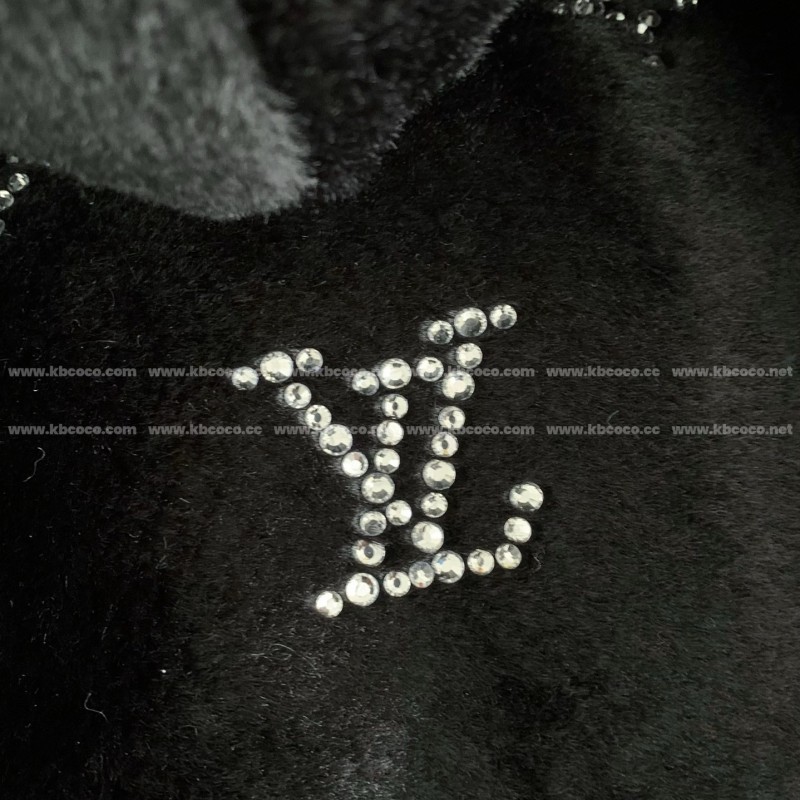 L0*is V*t0n SS25 Logo Embroidered Wool Hooded Zipper Jacket