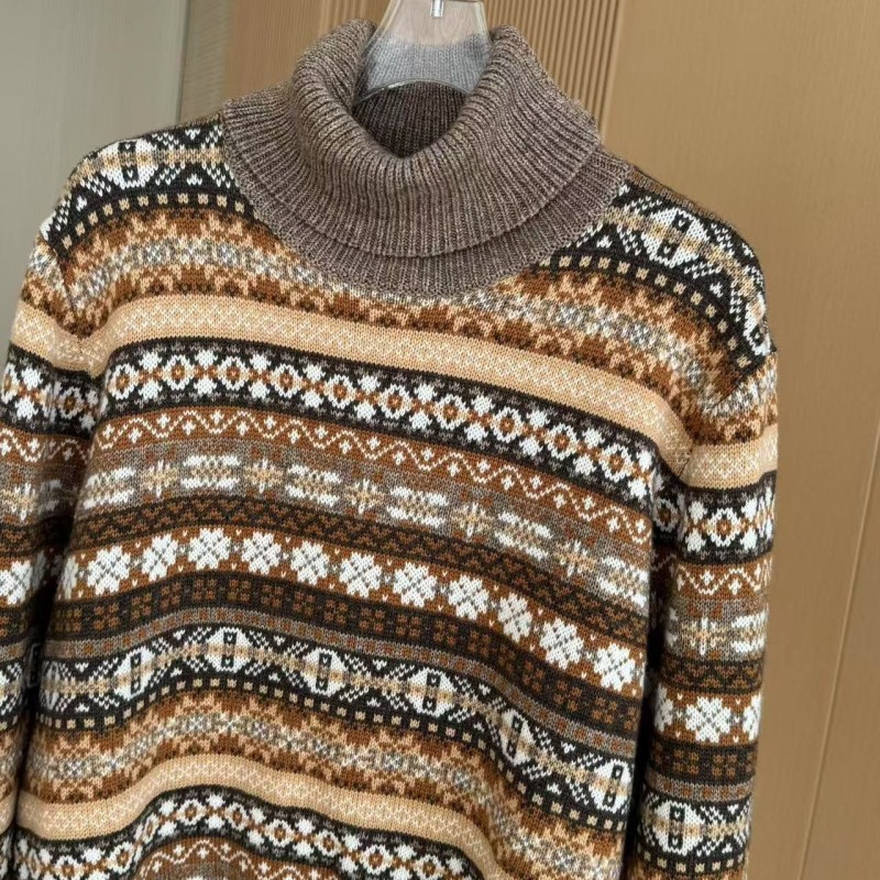 L**o p*ana Fair Isle Turtleneck Sweater