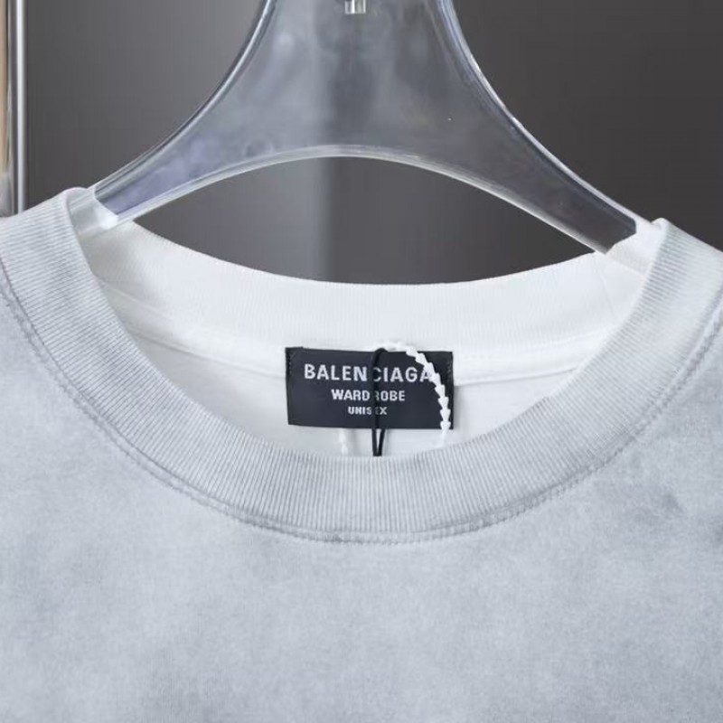 Ba*len*cia*ga SpringSummer New Flame Hot Diamond T-shirt
