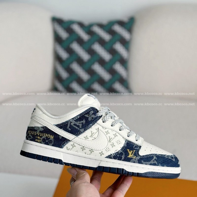 L0*is V*t0n x Nike Dunk Cowboy low-top plank shoes