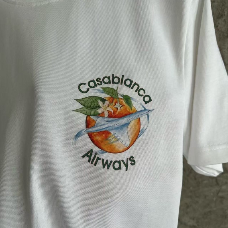 CASABLANCA Spring and Summer Tomato Graphic Print T-shirt