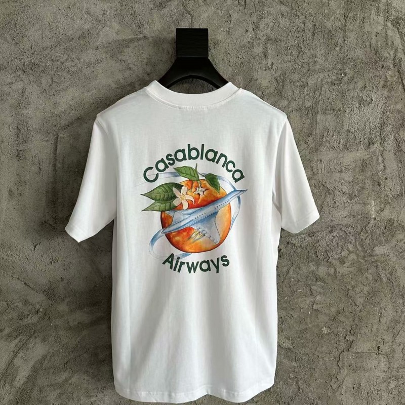 CASABLANCA Spring and Summer Tomato Graphic Print T-shirt