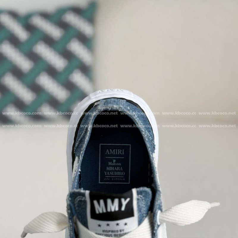 Maison Mihara Yasuhiro x  AMIRI Skel- Top Low canvas shoes
