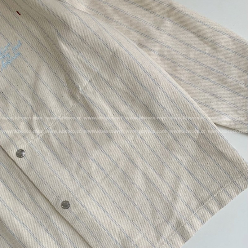 D*0r ss25 Summer Series Striped Shirt Jacket