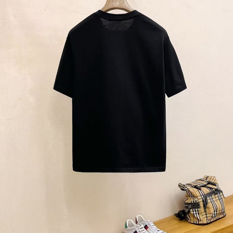 Ch*el cotton logo embroidered T-shirt