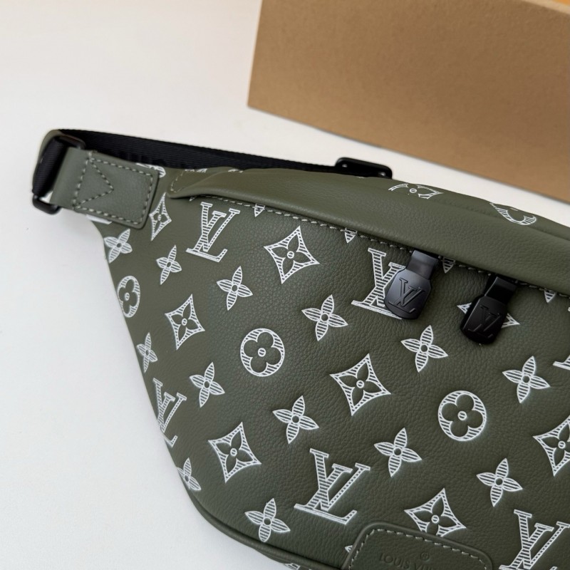 LV DISCOVERY FULL LEATHER CHEST BAG  M12508,SIZE:15*9*44cm