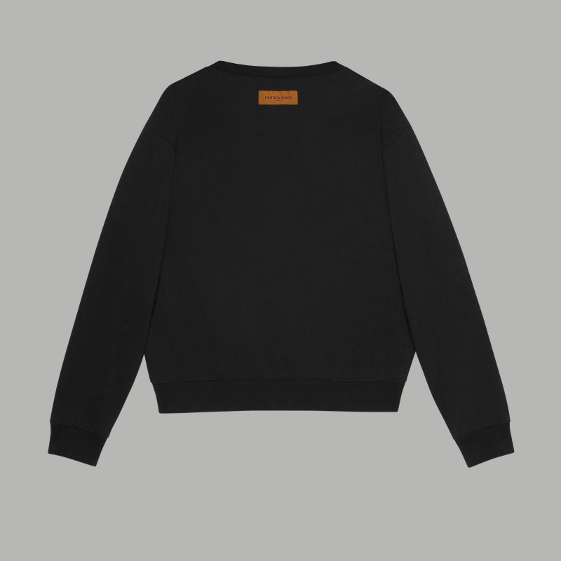L0*is V*t0n "LV Star Letters" printed terry long sleeves Hoodie