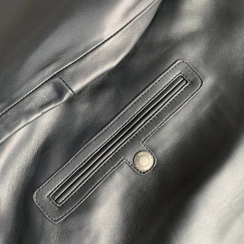 Tom Ford Sheepskin baseball jacket