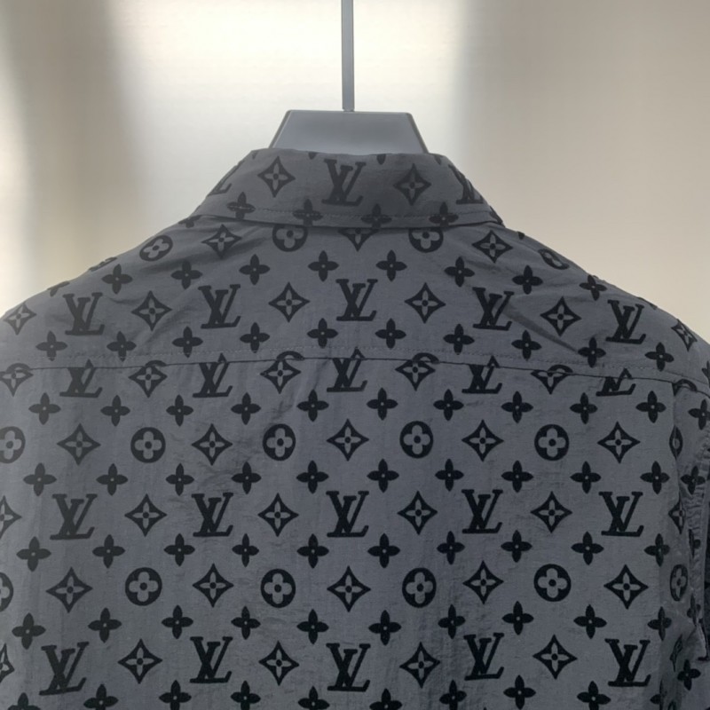 L0*is V*t0n Flocked jacquard all over printed long sleeve shirt