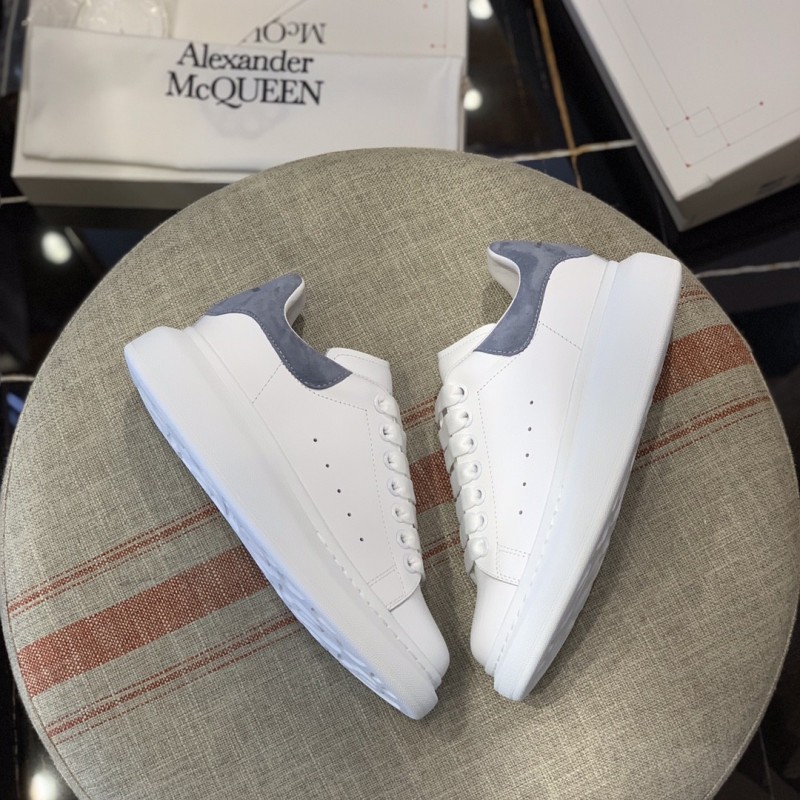 Ale*d*r M*Q*en Mist Blue velvet tail Sneakers