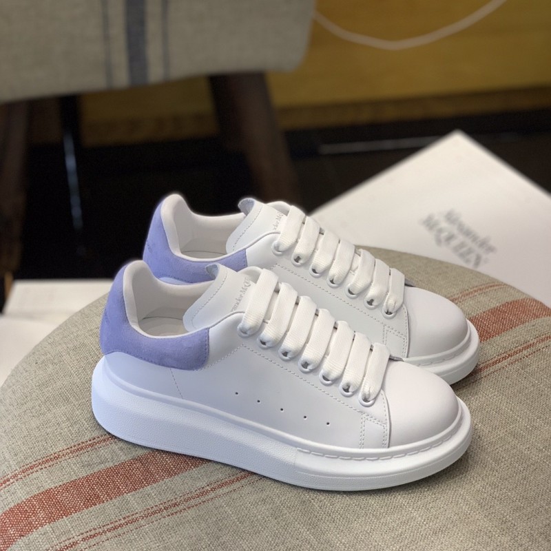 Ale*d*r M*Q*en MQ Light blue velvet tail Sneakers