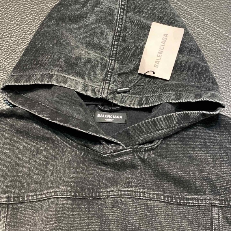 Ba*len*cia*ga hooded stand collar jacket