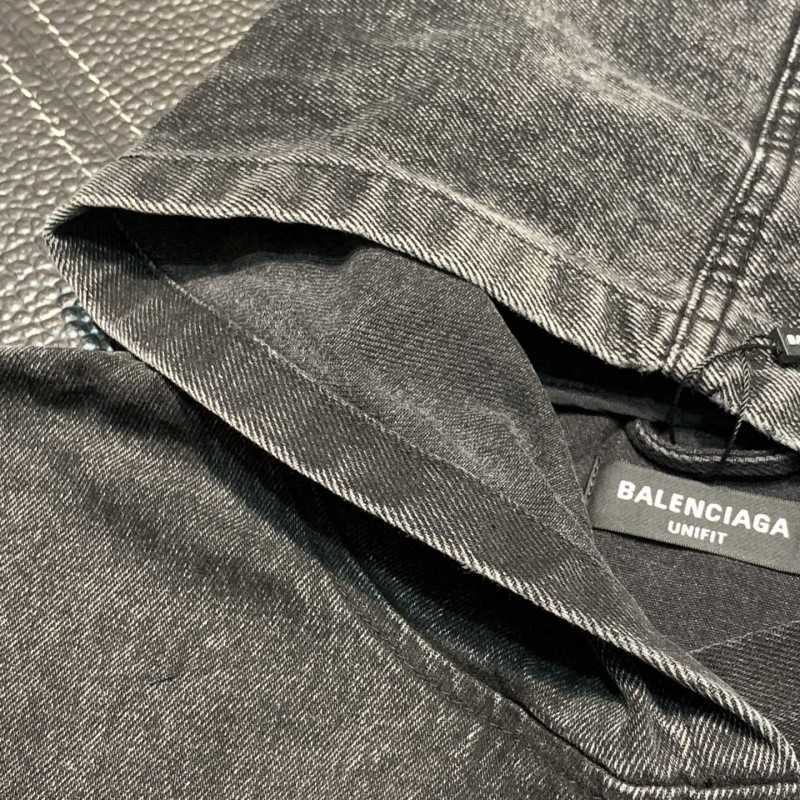 Ba*len*cia*ga hooded stand collar jacket