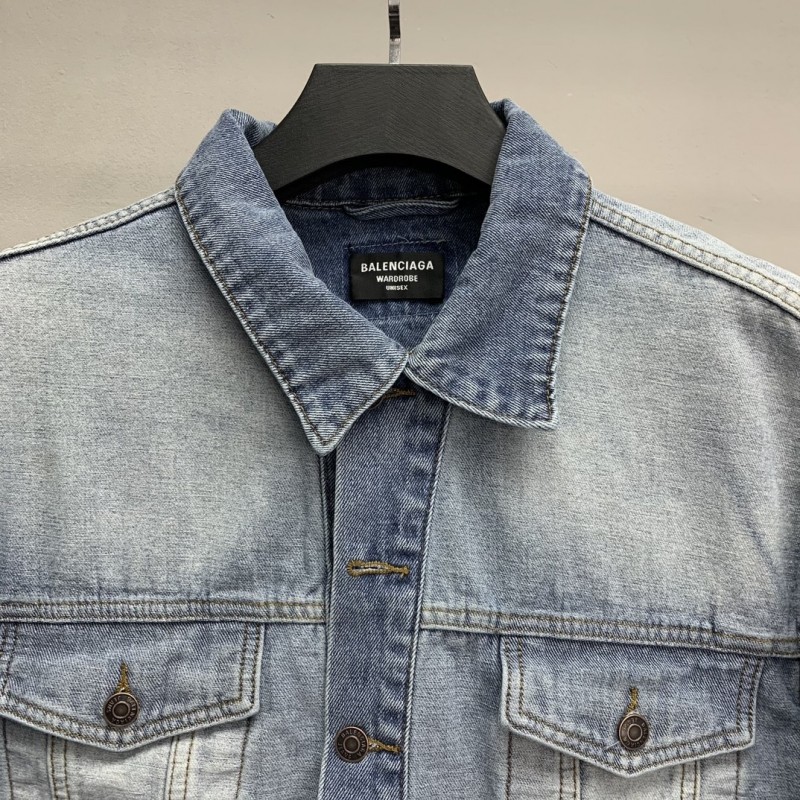 Ba*len*cia*ga reverse denim jacket