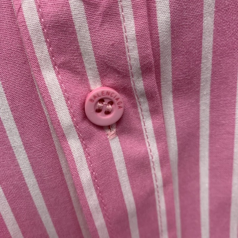 Ba*len*cia*ga striped long-sleeved shirt