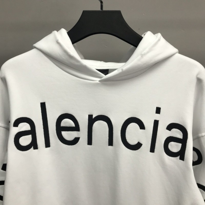 Ba*len*cia*ga lettered hooded sweatshirt