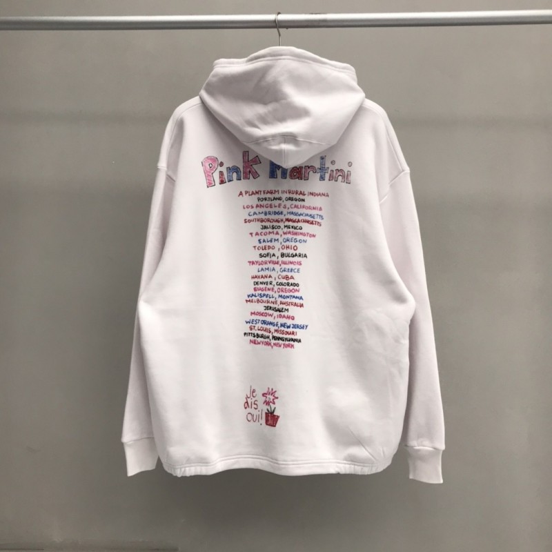 Ba*len*cia*ga printed hooded sweatshirt