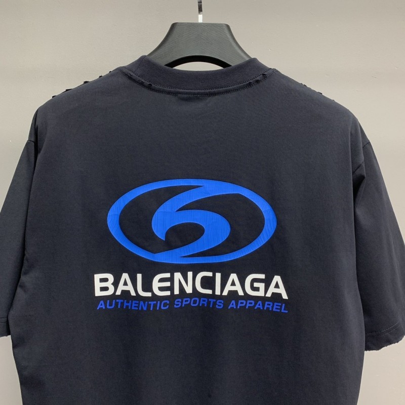 Ba*len*cia*ga surf crackle T-shirt