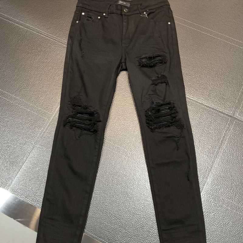 Amiri slim fit petite straight jeans
