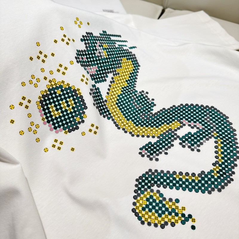 L0*is V*t0n 24ss Spring Dragon Year Limited Cotton T-shirt
