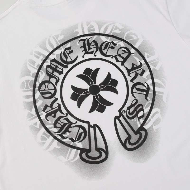 Ch**me He**ts Heavy-duty foam horseshoe print t-shirt