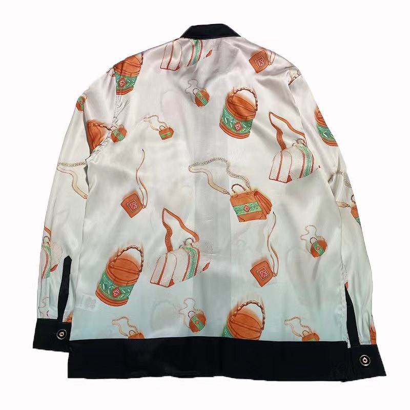 Casablanca Handbag long-sleeved shirt